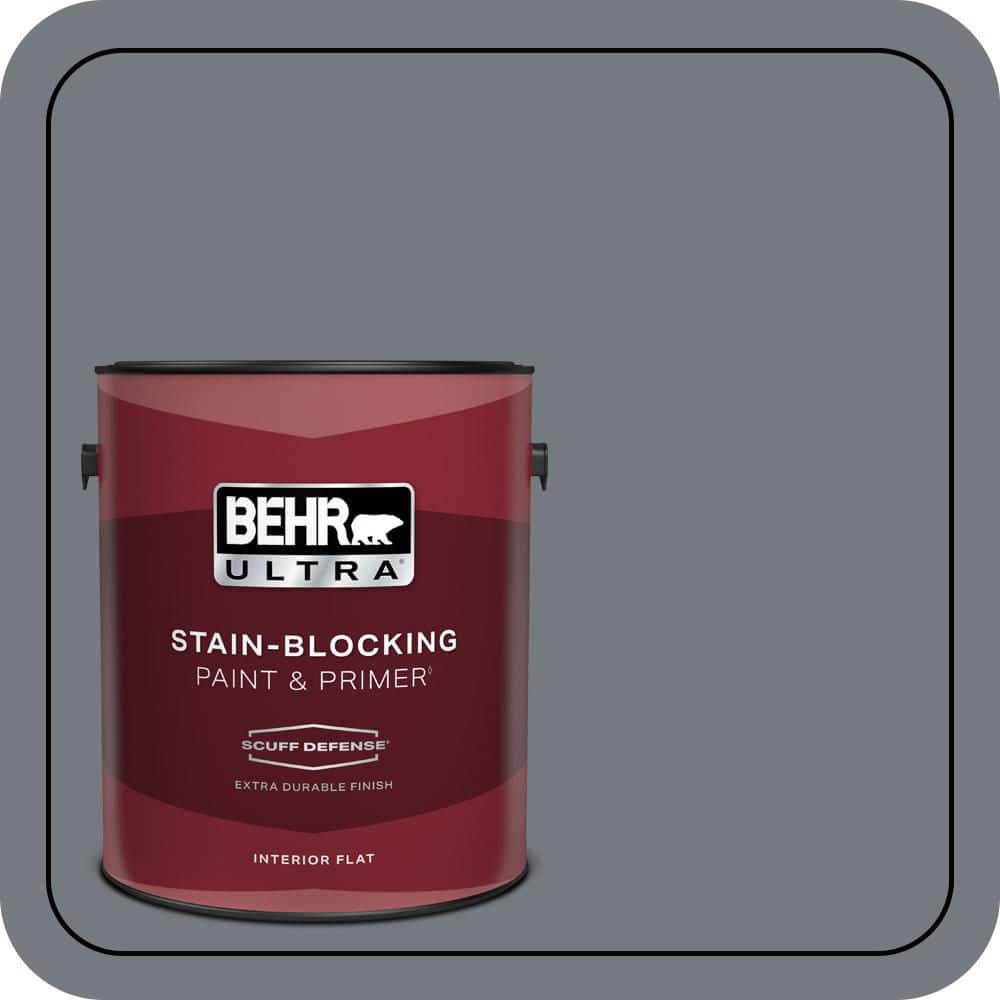 1 gal. #N510-5 Liquid Mercury color Extra Durable Flat Interior Paint & Primer price history on PriceWatchPro