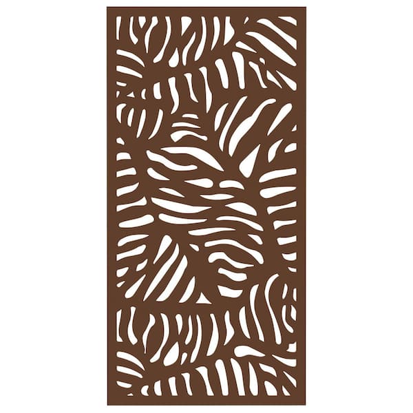 DESIGN VU Bahama 6 ft. x 3 ft. Espresso Recycled Polymer Decorative Screen Panel, Wall Decor and Privacy Panel