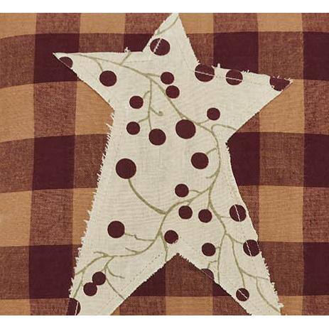 Pip Vinestar Burgundy Cotton Square Throw Pillow Set