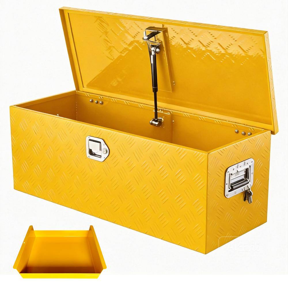 Heavy Duty Aluminum Truck Bed Tool Box with Diamond Plate, Lockable,Sliding Shelf,Side Handle, for Pickup, Trailer, RV price history on PriceWatchPro