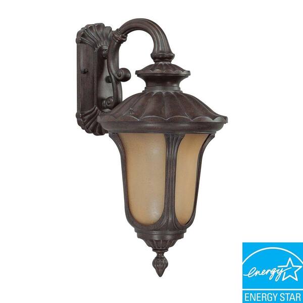 Green Matters 1-Light Fruitwood Fluorescent Outdoor Wall Light