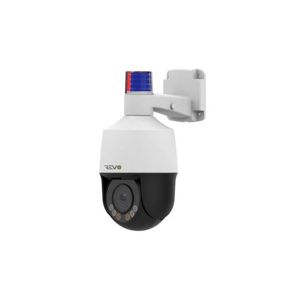 Ptz Camera Indoor Security Camera With Siren Revo ULTRA HD Indoor/Outdoor 1080p 4x Zoom PTZ IP Camera With 2-Way Audio  And Siren RUPTZ4X-1C The Home Depot