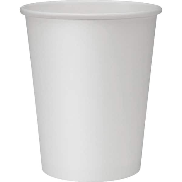 8 oz. White Polyurethane Lined Disposable Hot Cups