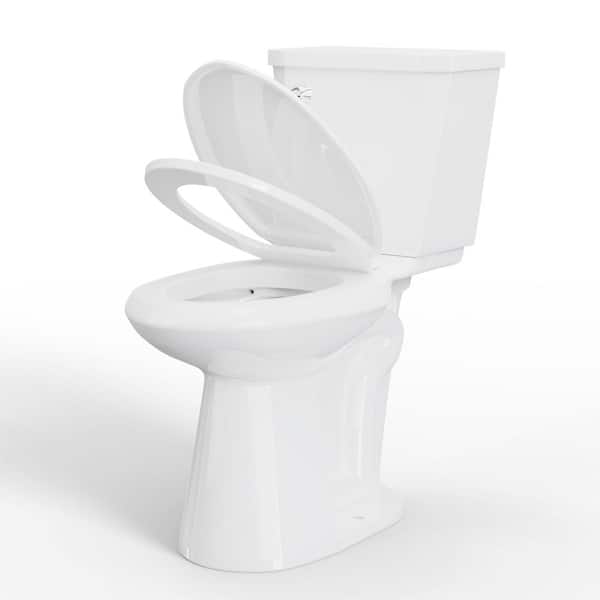 Simple Project 17 in. Tall Toilet 2-Piece 1.28 GPF Single Flush Elongated  and Height Toilet in White (Seat Included) HD-US-TT-5-02 - The Home Depot