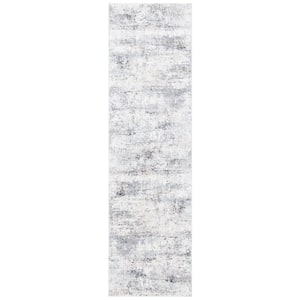 Amelia Gray/Gold 2 ft. x 8 ft. Distressed Runner Rug