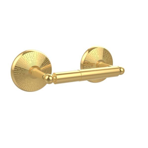 Allied Brass Monte Carlo Collection Double Post Toilet Paper Holder in Unlacquered Brass