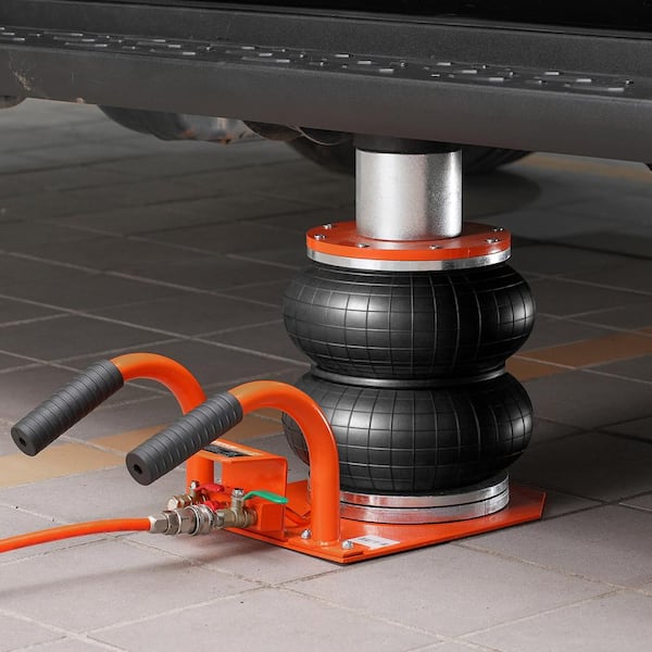 Air Jack, 3 Ton/6600 lbs, 3-8S Pneumatic Lifting Jack with Heightened Column, 6 Steel Tubes, Compact