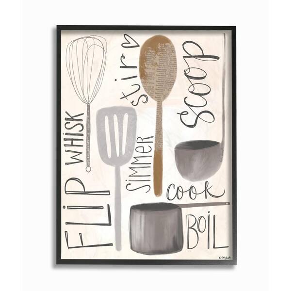 Kitchen utensil wall art
