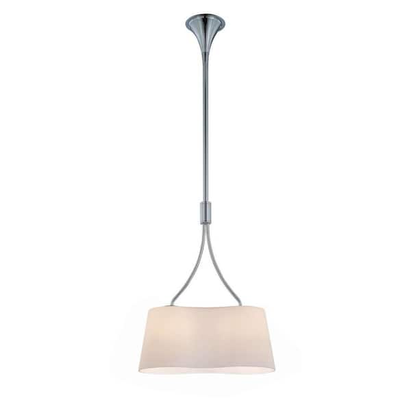 Illumine Designer 2-Light Chrome Pendant