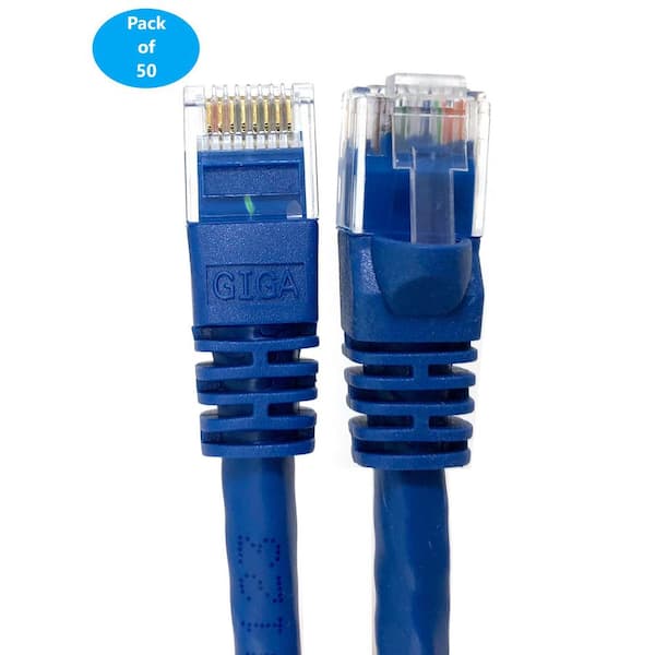 15'FT Cat7 Network Ethernet 26AWG SSTP Molded Patch Cable 600MHz RJ45 Plug Blue 