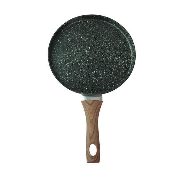 Matte Marble Finish Cast Aluminum Nonstick Induction Compatible Fry Pan with Easy Clean Scratch Resistant Coating