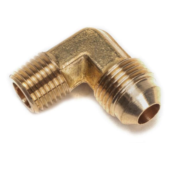 1/4 in. O.D. Brass Compression 90-Degree Elbow Fitting (25-Pack)