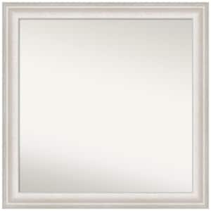 Trio White Wash Silver 30.5 in. W x 30.5 in. H Non-Beveled Bathroom Wall Mirror in Silver, White