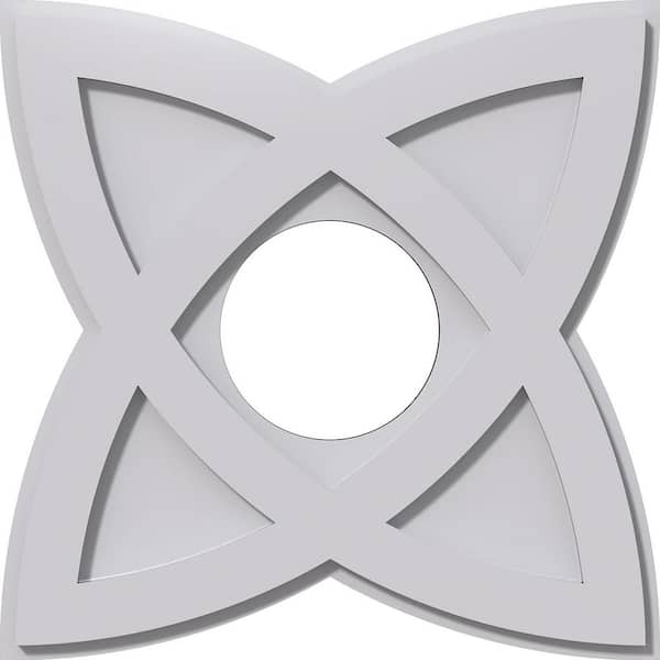 Ekena Millwork 1 in. P X 6-3/4 in. C X 18 in. OD X 6 in. ID Cosmo Architectural Grade PVC Contemporary Ceiling Medallion