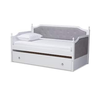 Mara White Twin Trundle Daybed