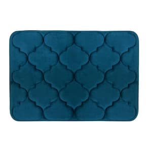 Madison Navy 17 in. x 24 in. Memory Foam Mat