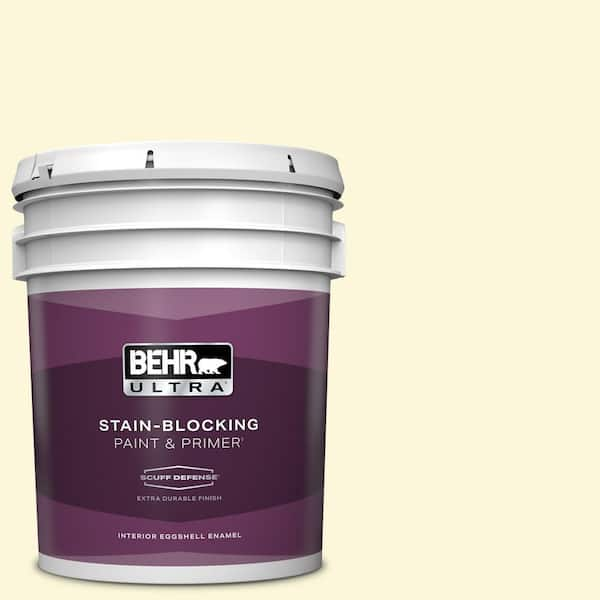 BEHR ULTRA 5 gal. #PPL-10 Warm Sun Extra Durable Eggshell Enamel Interior Paint & Primer