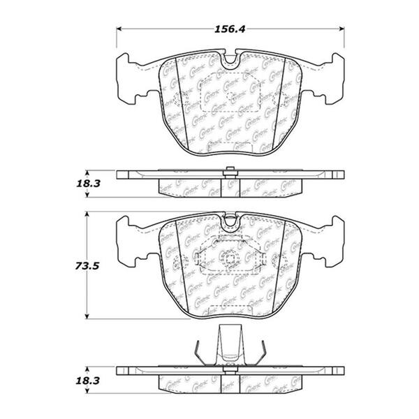Centric Parts Disc Brake Pad Set