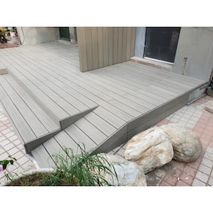 UltraShield Naturale Cortes 1 in. x 6 in. x 8 ft. Roman Antique Solid Composite Decking Board