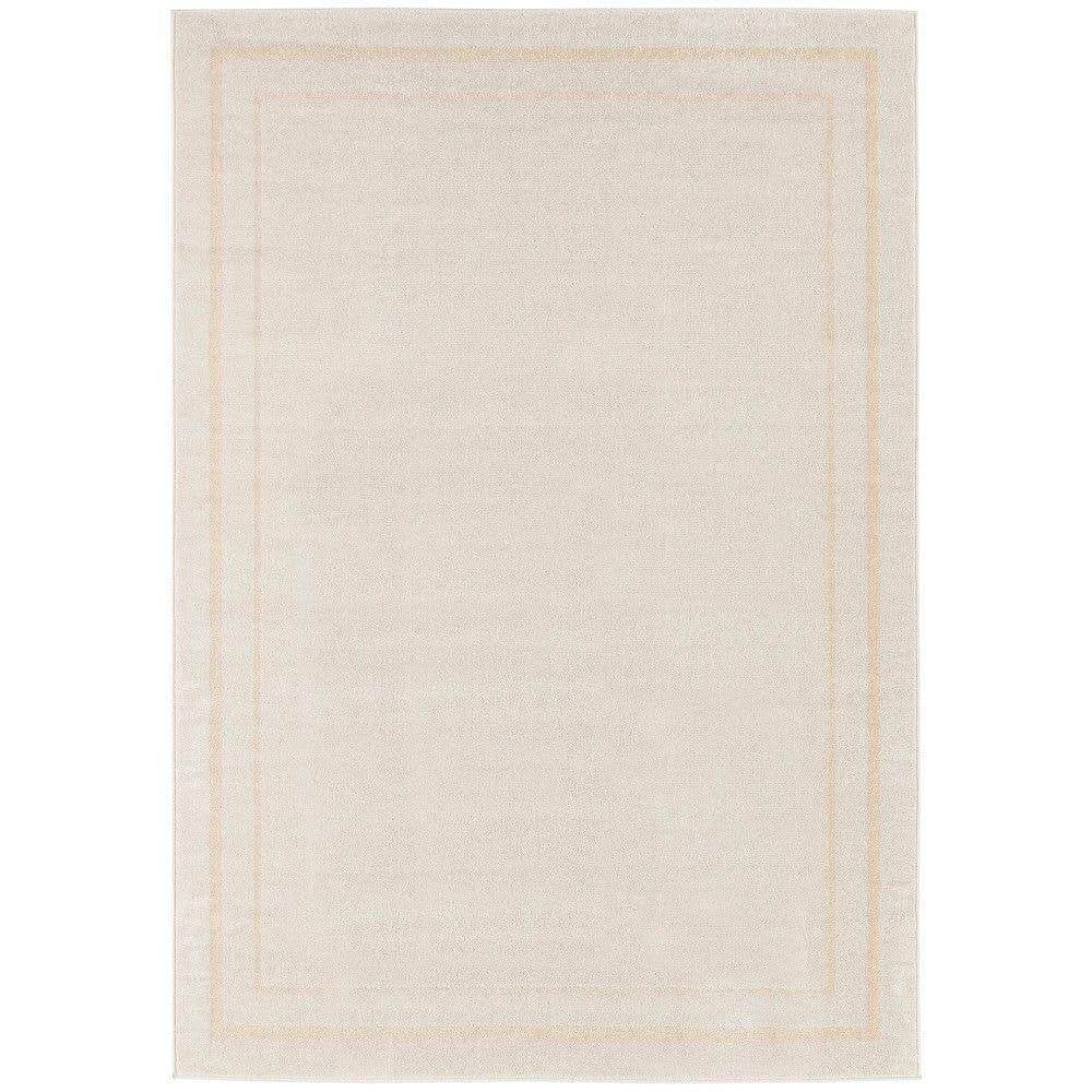 Nourison Essentials Indoor/Outdoor Ivory Gold 4  x 6  Area Rug (4x6)