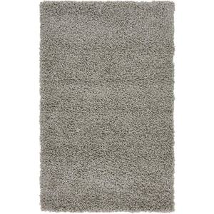 Solid Shag Cloud Gray 3 ft. x 5 ft. Area Rug