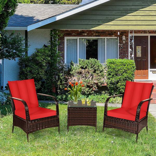 high back patio conversation set