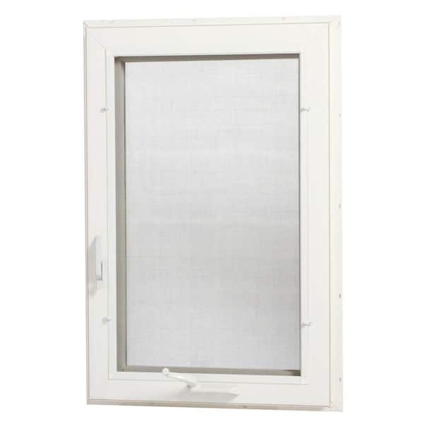 TAFCO WINDOWS 24 in. x 48 in. Right-Hand Vinyl Casement Window with Screen - White