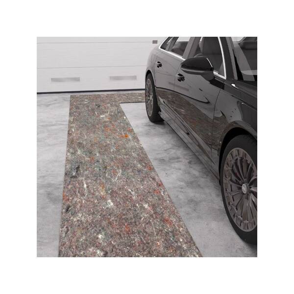 Premium Absorbent Non-Slip Rug Pad, Spill Protection and Floor Safety 3 ft. X 20 ft. Polyester Garage Flooring, Beige