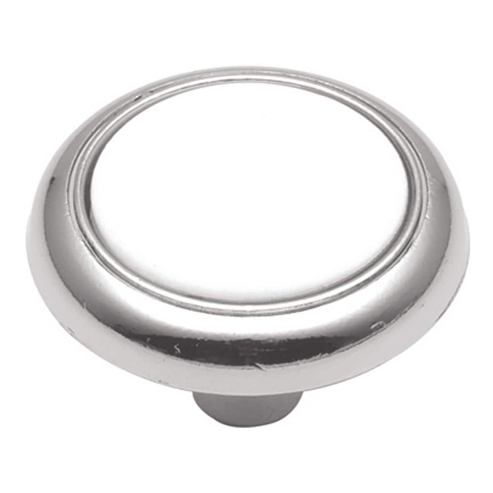 Polished Chrome 1 1/4" Round Mushroom Knob