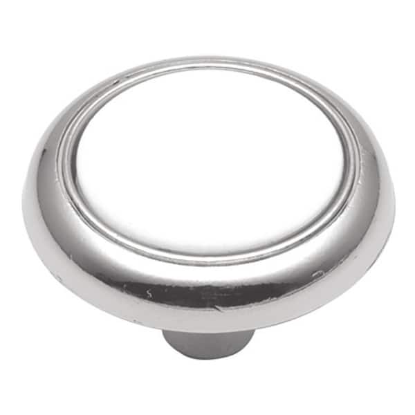 HICKORY HARDWARE Tranquility 1-1/4 in. Chrome Cabinet Knob