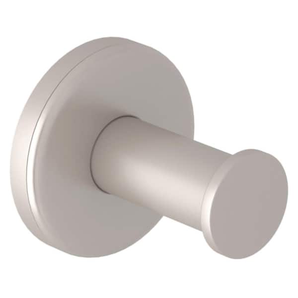 Meda, Lombardia and Avanti Bath Wall Mounted Robe Hook in Satin Nickel