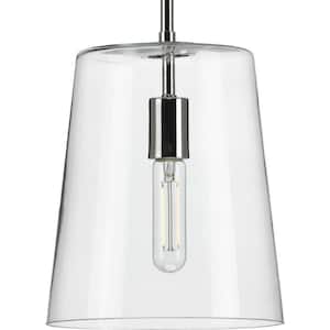 Clarion 1-Light Polished Nickel Small Pendant