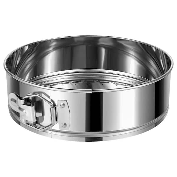 9 in. Springform Cake Pan, Stainless Steel Leakproof and Nonstick with Removable Bottom for Baking