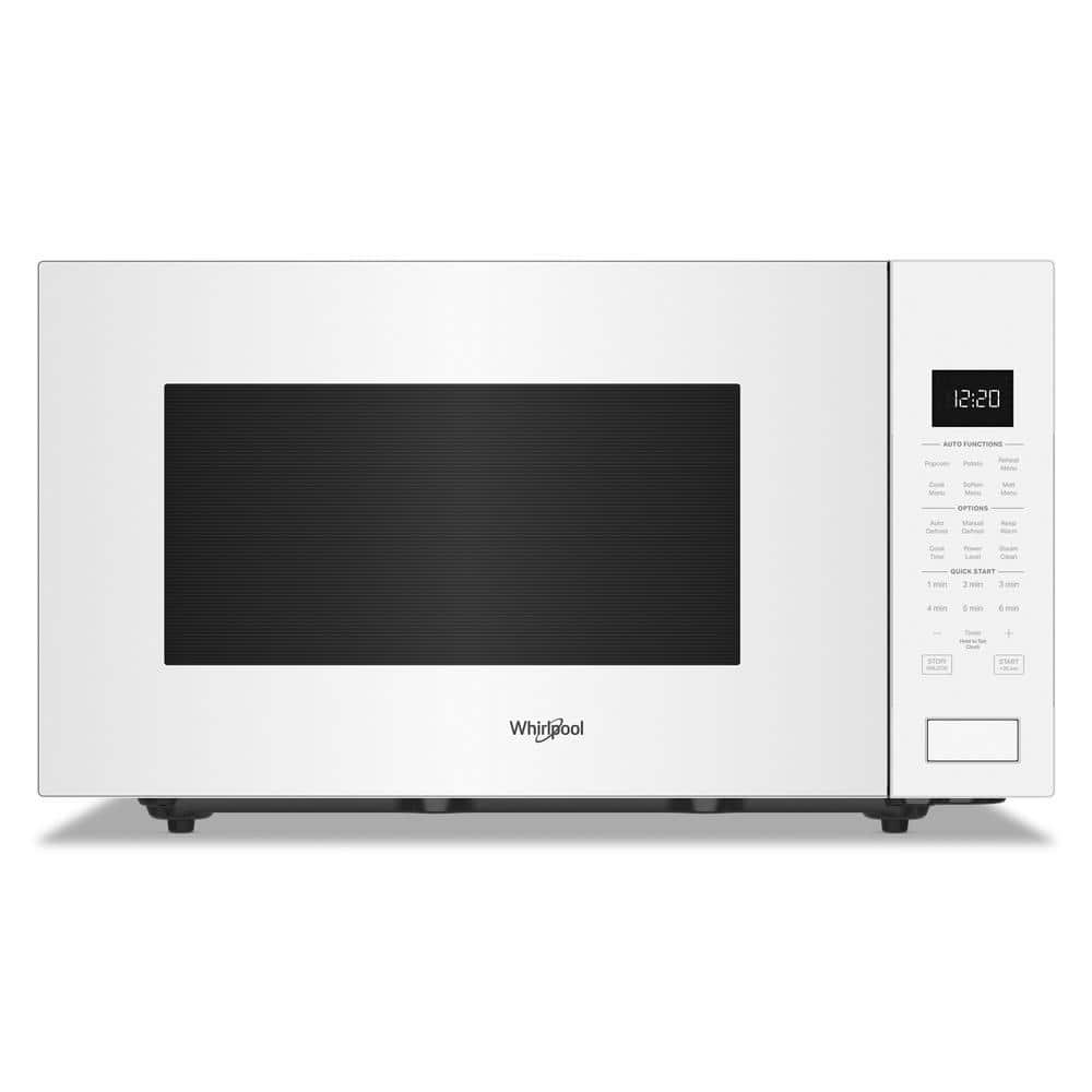 Whirlpool 24.75 in. 2.2 cu. ft. Countertop Microwave in White with Sensor Cooking