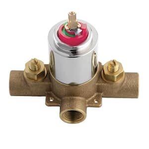 Pressure Balanced Tub and Shower Valve, with Stops in Polished Chrome