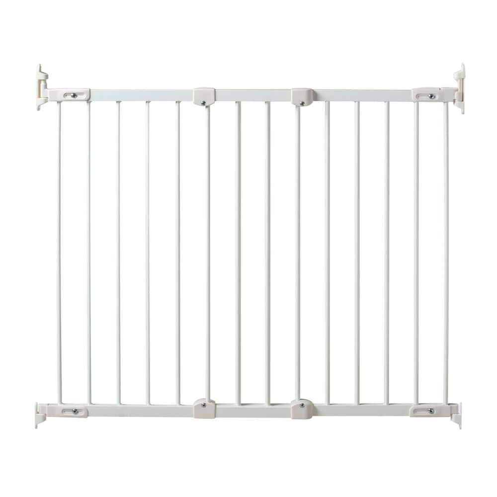 Kidco 31 In Angle Mount Safeway Wall Mounted Gate In White Hardware Mount Gate G2100 The Home Depot