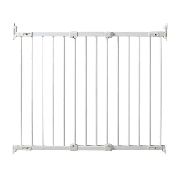 KidCo 31 in. Angle Mount Safeway Wall Mounted Gate in White Hardware Mount Gate