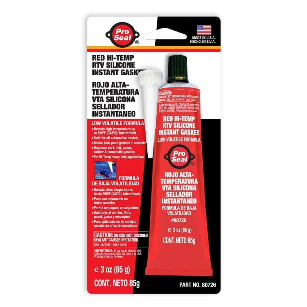 1 RTV Red Silicone Gasket Maker High-Temp Instant Sealant 3 oz. for AUTO  Boat RV