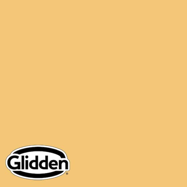 Glidden Essentials 1 gal. PPG1209-4 Yukon Gold Flat/Matte Exterior Paint