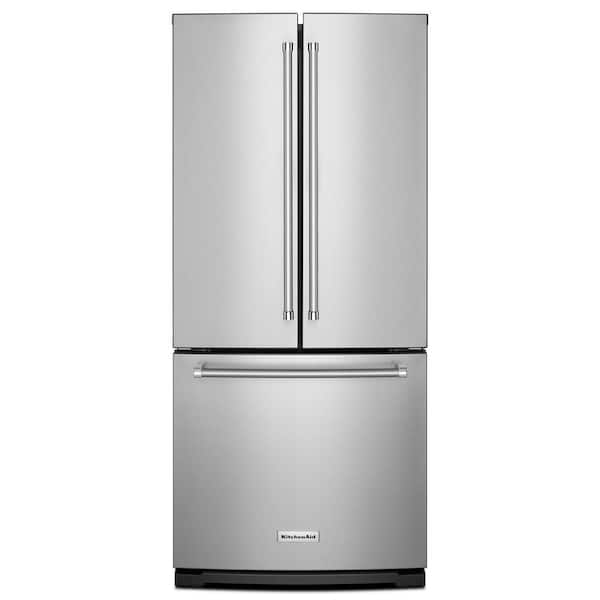 KitchenAid 20 cu. ft. French Door Refrigerator in Stainless Steel with Interior Water Dispenser