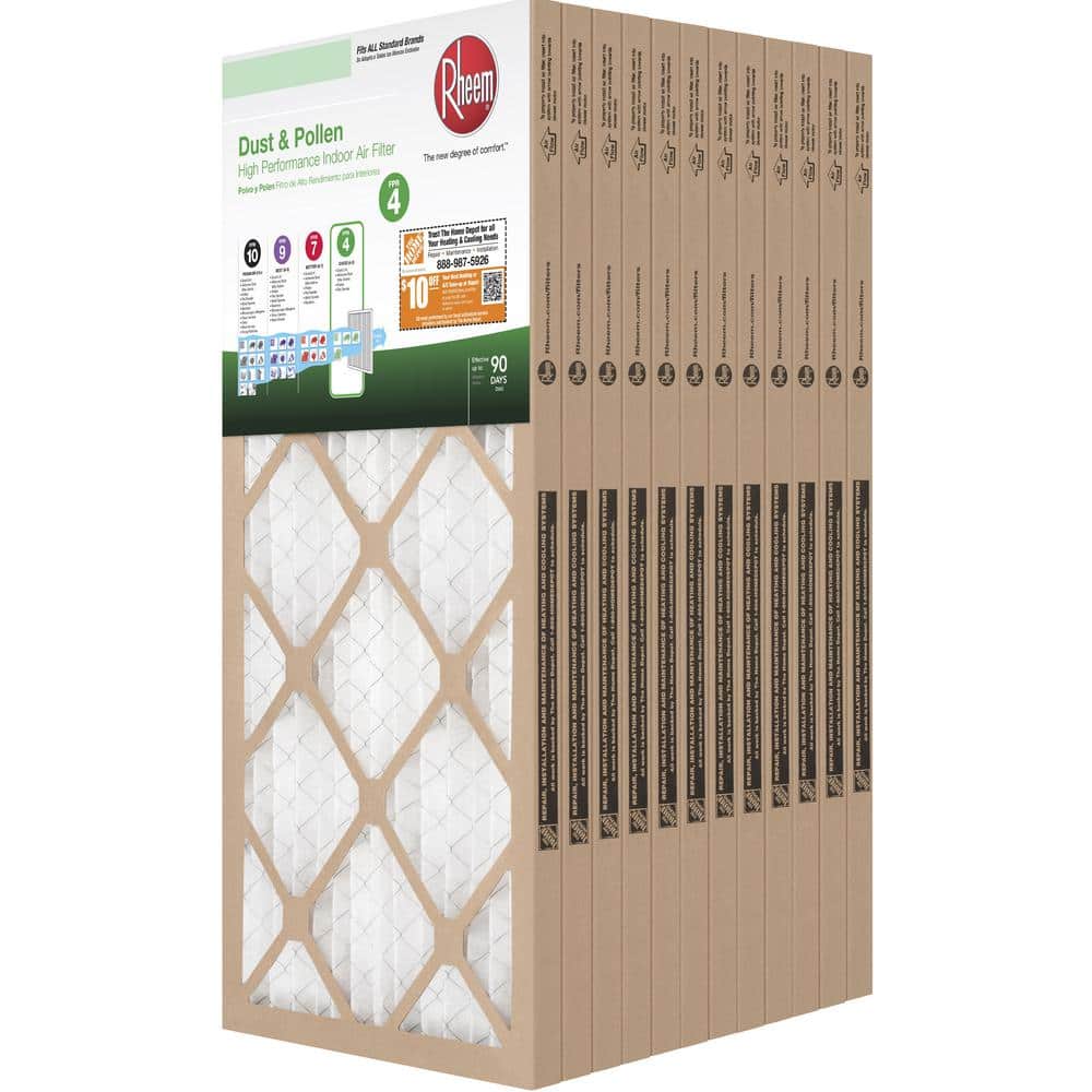 Rheem 14 in. x 24 in. x 1 in. MERV 8 FPR 4 Basic Household Pleated