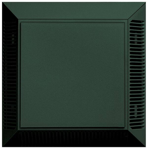 Mid America 7-1/2 in. x 7-1/2 in. #028 Forest Green Intake/Exhaust Dryer Vent Mounting Block