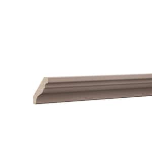 91.5 in. W x 2.75 in. H Traditional Crown Molding in Unfinished Beech