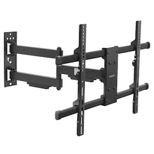 UL Certified Retractable Full Motion Wall Mount for 37 in. to 80 in. TVs Including Curved Screens