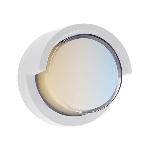 White LED Modern Outdoor Hardwired Selectable CCT 30K 40K 50K Wall Lantern Light Sconce with Canopy No Bulbs Needed