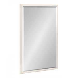 Oakhurst 24.00 in. W x 36.00 in. H White Rectangle Traditional Framed Decorative Wall Mirror