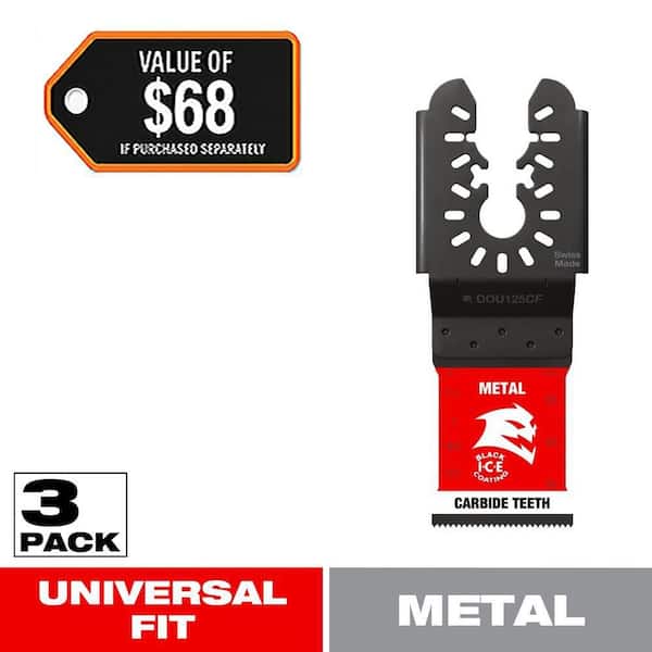 1-1/4 in. AMPED Steel Demon Universal Fit Carbide Teeth Oscillating Tool Blades for Metal