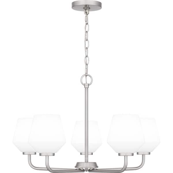 Quoizel Nielson 5 Light Brushed Nickel Chandelier