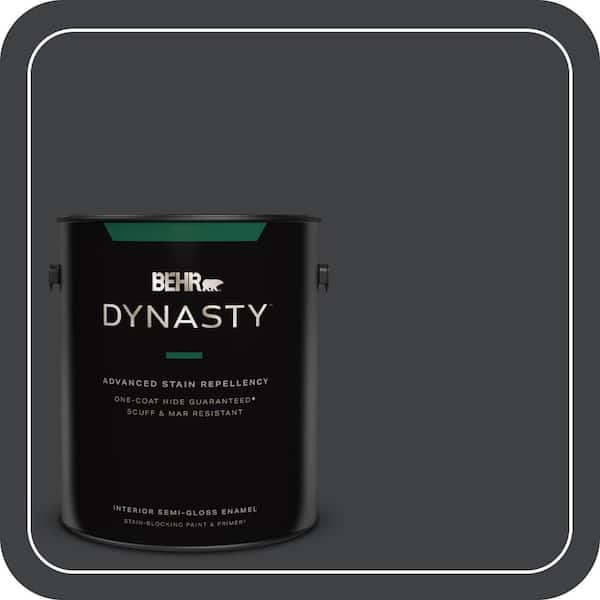 BEHR DYNASTY 1 gal. #750F-7 Deep Space Semi-Gloss Enamel Interior Stain-Blocking Paint & Primer