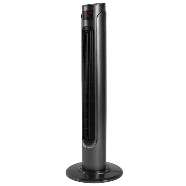 Amucolo 36.22 in. High Efficiency Cooling Tower Fan in Black with Remote control and 15 Hour Timer